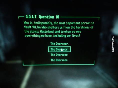 fallout goat questions.